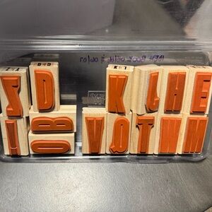 2005 retired Stampin Up A to Z alphabet stamp set